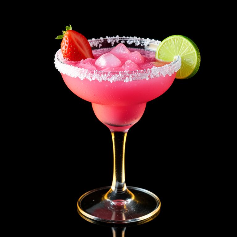 Strawberry Margarita cocktail served at Queen’s Court Restaurant
