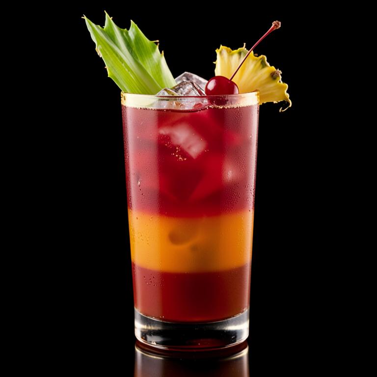 Jamaica cocktail served at Queen’s Court Restaurant