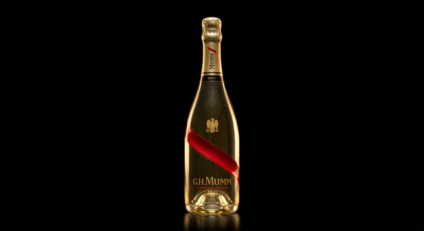 GH Mumm Brut bottle