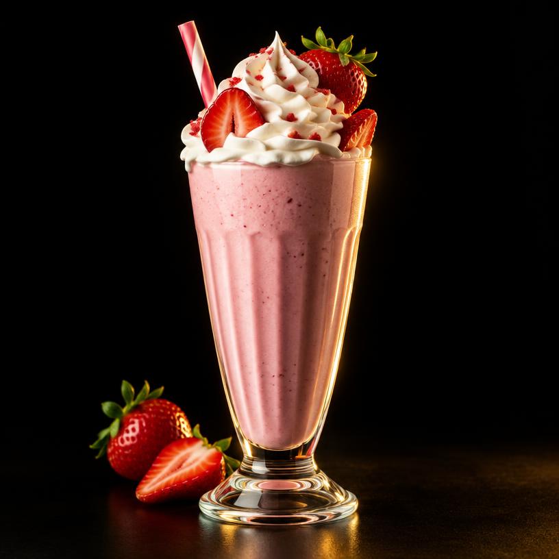 Strawberry Milkshake served at Queen’s Court Restaurant