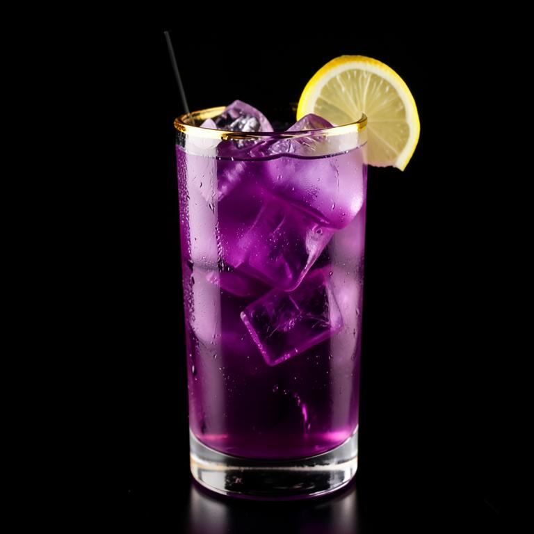 Purple Rain cocktail served at Queen’s Court Restaurant